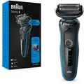 Braun Elektrorasierer Series 5, 51-B1000s, blau, Wet und Dry
