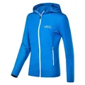 Black Crevice Damen Merino Kapuzenjacke, hawaiian blue, 40
