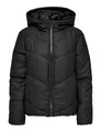 JDY Damen Jdyarnhem Water Rep Short Puffa OTW Noos Jacke, Schwarz, M EU