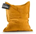 Lumaland Sitzsack itzsack Indoor Cord 380l senfgelb, kuscheliger Cord-Bezug - perfekt fürs moderne Zuhause