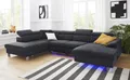 Wohnlandschaft COTTA "Komaris U-Form, B: 320 cm", grau (lava), B:320cm