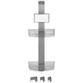WENKO Duschcaddy "Duschcaddy", Aluminium/Kunststoff, silberfarben (matt)/transparent