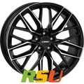 itWheels Xana gloss black polished 8x18" ET50 LK5 114.3 ML 70.1 Alufelgen 18 ...