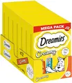 Dreamies Creamy Snacks Cremige Katzensnacks mit Huhn & Lachs Megapack 7x12x10g
