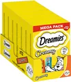 Dreamies DREAMIES™ CREAMY Multipack Huhn & Lachs 7 x 12 x 10g, Snack für: Katze