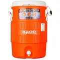 Igloo Getränkebehälter mit Zapfhahn, 5 Gallon Seat Top 18,9 l, Orange
