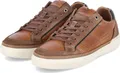 Bullboxer Herren Low Sneaker Braun Glattleder Größe: 41