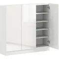 Homcom Schuhschrank,, Weiß, Holzwerkstoff, 10 Fächer, 34x108.5x106.4 cm, Garderobe, Schuhaufbewahrung, Schuhschränke