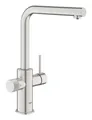 Grohe Küchenarmatur Blue Pure Minta Einhand-Spültischbatterie - Supersteel