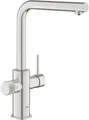 GROHE Einhand-Spültischbatterie Küchenarmatur mit Filterfunktion, Pure Minta