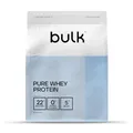 Bulk Pure Whey Protein Pulver | Weiße Schokolade | 22g Protein & 5g BCAAs pro Portion | Whey Shake | Wenig Zucker | Unterstützt Muskelaufbau & Regeneration | Leicht mischbar | Vegetarisch | 1kg