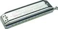 Hohner Silver Concerto C Mundharmonika C-Dur chromatisch Harp Etui Silber