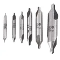 6 Stück Zentrierbohrer 60 Grad Winkel, Triton Edelstahl HSS Senker Zentrierbohrer Metall Set, 1/1.5/2 / 2.5/3 /5 mm für Metall, Drehbank Bohrer Senker Zentralen Bohrung