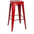Barhocker Vantaggio High Metallic Rot Hjh Office