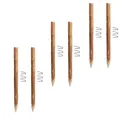 BOGATECO 6 x Haselnuss Staketenzaun Pfosten | Höhe 150 cm | Angespitzte Holz-Pfahl | 6-teiliges Set | Zaunpfosten Hozpflock Holzzaun Zaunpfähle Holzpfosten rund| Holzpfahl für Bauernzaun Gartenzaun