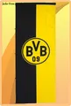 BVB Borussia Dortmund Hissfahne Hochformat Flagge Fahne Gelb Gr: 150x400cm NEU