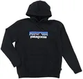 Patagonia Unisex P-6 Logo Uprisal Hoody Pullover, Schwarz, M