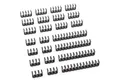 deleyCON Kabelzubehör deleyCON Kabelhalterung 24er Set Kabel Kämme 24-Pin 8-Pin 6-Pin für
