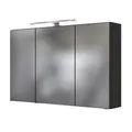 HELD MÖBEL Spiegelschrank "Arezzo", Höhe: 64 cm, Tiefe: 20 cm, graphitgrau