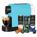 Tchibo Cafissimo „Pure plus“ Kaffeemaschine Kapselmaschine inkl. 30 Kapseln für Caffè Crema, Espresso und Kaffee | 0,8l | 1250 Watt | 11,9 x ... - Grau