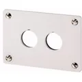 Eaton RMQ Titan M22 Drucktaster-Gehäuse, 2 x Ø 22mm, Aluminium, gebürstet, IP 65