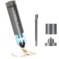 Genius INVICTUS ONE TABLE, Set 7-tlg. Mini Akkusauger 2 in 1 für Auto Tisch PC, Autostaubsauger Luftpumpe Luftgebläse, Laufzeit bis 20 Min. - Grau