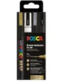 POSCA marker sæt PC-3M 4 ass. farver g-s-s-h