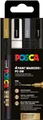Posca 4 Paint Markers PC-3M Festive Colours fine 4er Set