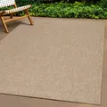 Teppich THE CARPET "Kansas", beige (natur), B:120cm H:1mm L:170cm