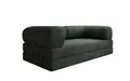 Luxusbetten24 Designer Sofa Lazy 3 Sitzer in Cord Grün