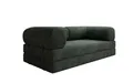 Luxusbetten24 Sofa Designer Sofa Lazy 3 Sitzer, mit Aufklappfunktion und Cordbezug, Grün