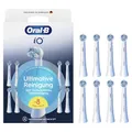 Oral-B iO Ultimative Reinigung, Original Aufsteckbürsten für elektrische Oral-B iO Zahnbürsten, 'Borsten-in-Borsten' Bündel, Weiß, 8 Stück