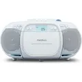 MEDION E66476 Stereo Sound System (Boombox, CD-Player, MP3, Kassette, tragbarer Kassettenspieler für Kinder, UKW Radio, AUX, Kopfhörer, Netz & Ba... - Blau