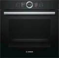 Bosch Dampfbackofen HSG636BB1 | Einbau-Backofen 60 cm | 12 Heizarten | 71 l | Assist-Funktion |  | schwarz,  (Spektrum:  bis D)