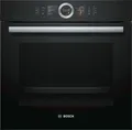 Bosch HSG636BB1 Serie 8 Backofen Elektro 4D Heißluft / Dampfbackofen, schwarz, A