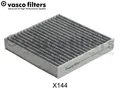 Innenraumfilter VASCO FILTERS DAVID VASCO X144 Aktivkohlefilter für MERCEDES SL