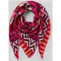 Codello Schal mit Woll-Anteil Modell 'Intarsien' in Rot, Größe 1