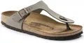 Birkenstock Gizeh Birko-Flor Nubuck stone - Größe 38