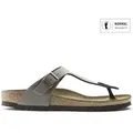 Birkenstock für Herren. 43391 Sandalen Gizeh Birko-Flor (Reguläre Passform) grau (38), Wohnung, Keine, Lässig