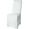 Bankett Stuhlhusse Leona Stretch Weiß, 95x45x45 Cm - Beautissu