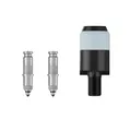 Schwalbe Clik Valve Conversion Set – Umrüstset für Dunlop/DV-Ventile mit Pumpenkopf-Adapter – Innovation zum Aufpumpen von Fahrradreifen