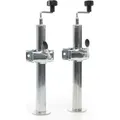 XPOtool Anhängerstütze 2 Stück, höhenverstellbar 510-760 mm, 130 x 90 x 760 mm, Abstellstütze mit 2 Klemmhaltern Ø 48 mm, Anhänger