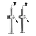 XPOtool Anhängerstütze 2 Stück, höhenverstellbar 510-760 mm, 130 x 90 x 760 mm, Abstellstütze mit 2 Klemmhaltern Ø 48 mm, Anhänger