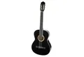 Almeria Konzertgitarre, CG-390 4/4 Konzertgitarre Schwarz Hochglanz Finish Massive Linde Decke Selected Hardwood Hals Composite Griffbrett 19 Bünde 650 mm Mensur Chrom Hardware, Konzertgitarren, 4/4 Konzertgitarren, CG-390, Konzertgitarre, Massive Linde Decke