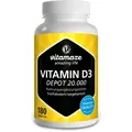 VITAMIN D3 20.000 I.E. Depot hochdosiert Tabletten 180 St PZN13815270