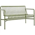 Hay Palissade Dining Bank mit Armlehnen Olive