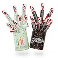 younikat Aufkleber-Set Happy Birthday Konfetti und Happy Birthday Mint passend für zwei Duplo Pralinen Packungen I 26 Aufkleber I Geschenk-Idee Mitbringsel I dv1366
