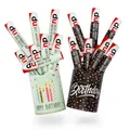 Aufkleber-Set Happy Birthday Konfetti und Mint für Duplo Pralinen I dv_1366