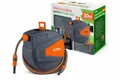 COIL Gartenschlauch, Automatische Schlauchtrommel, Wandmontage, Smart Stop, 9 Sprühfunktionen, inkl. Spritzpistole, 2m Zulaufschlauch, Lange 30m