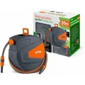 COIL Gartenschlauch Automatische Schlauchtrommel, Wandmontage, Smart Stop, 9 Sprühfunktionen, inkl. Spritzpistole, 2m Zulaufschlauch 30 m